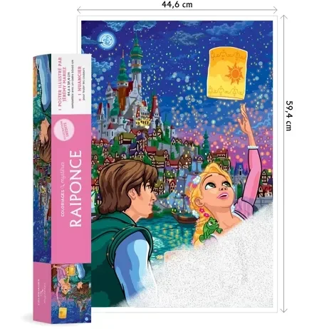 POSTER - Coloriages Mystères - Disney Raiponce
