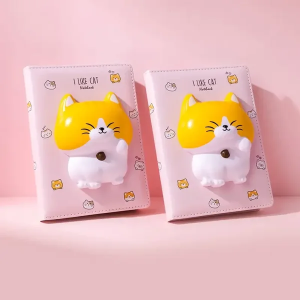 Carnet de Notes Kawaii Girly Squishy Déclinaisons:chat