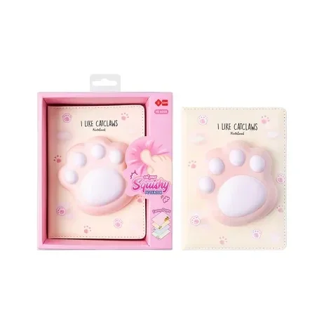 Carnet de Notes Kawaii Girly Squishy Déclinaisons:Patte de Chat