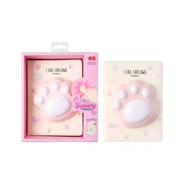Carnet de Notes Kawaii Girly Squishy Déclinaisons:Patte de Chat