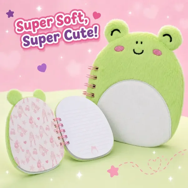 Carnet Squishmallows - Format A5, motif Wendy la Grenouille