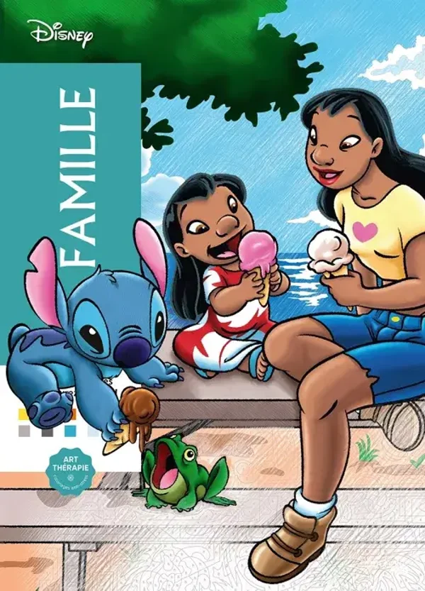 LIVRE DE COLORIAGE mystères Disney - Famille