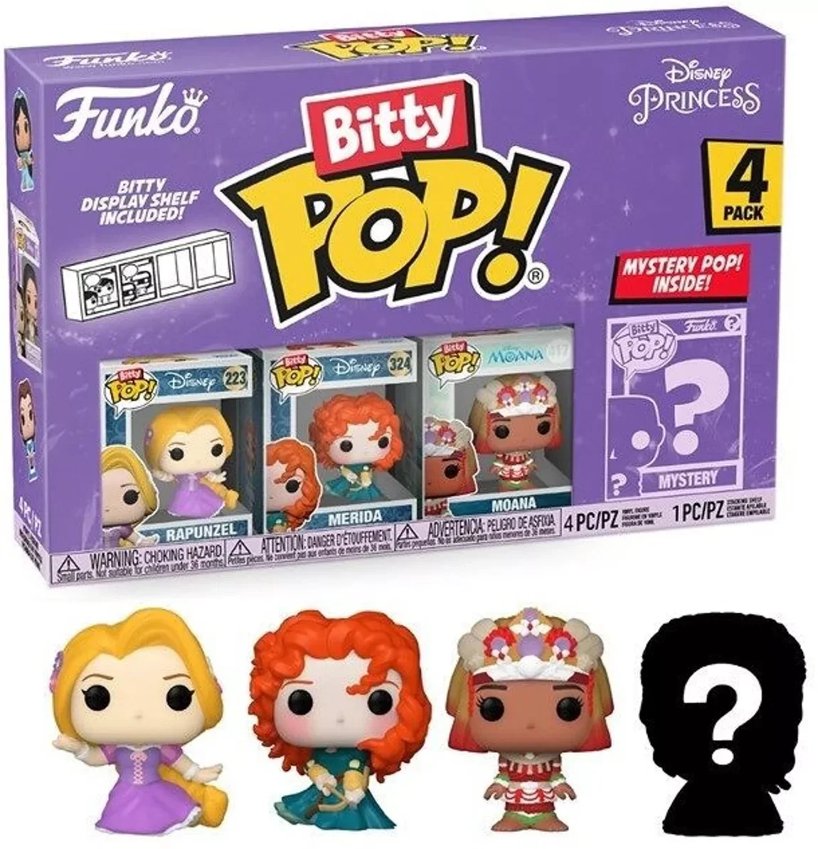 Figurines - Disney - Pack de 4 Bitty Pop! - Princesse Raiponce
