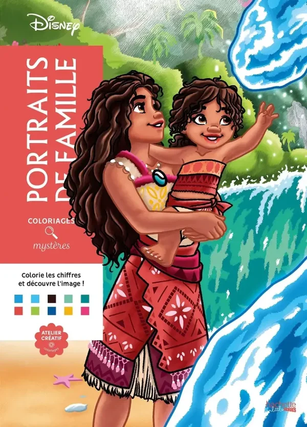 Coloriages mystères Disney - Portraits de famille