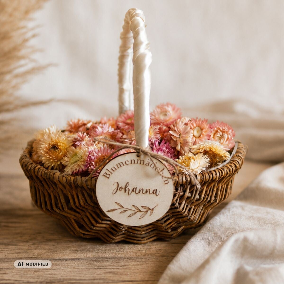 Anhänger "Blumenmädchen" für Blumenkorb