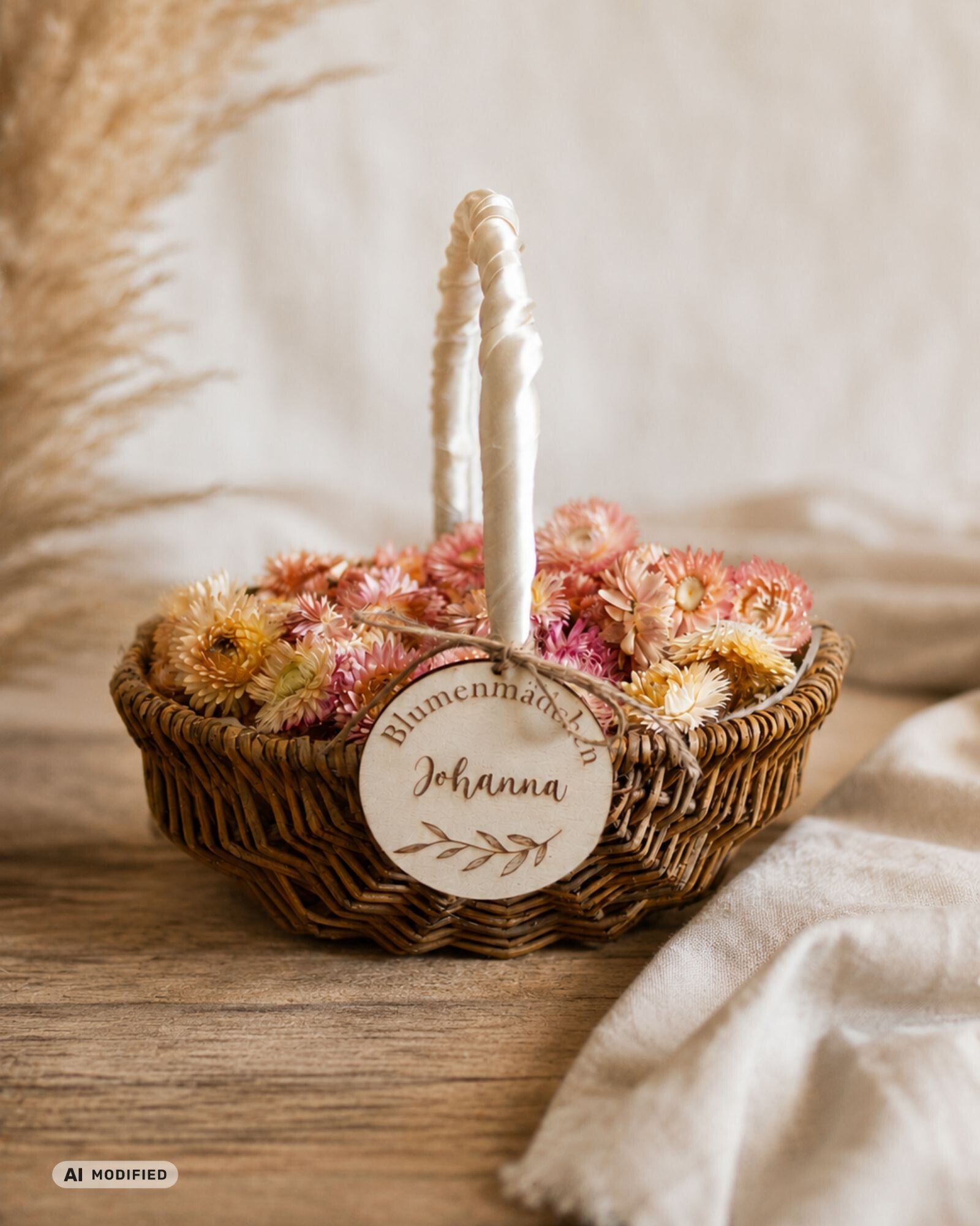 Anhänger "Blumenmädchen" für Blumenkorb