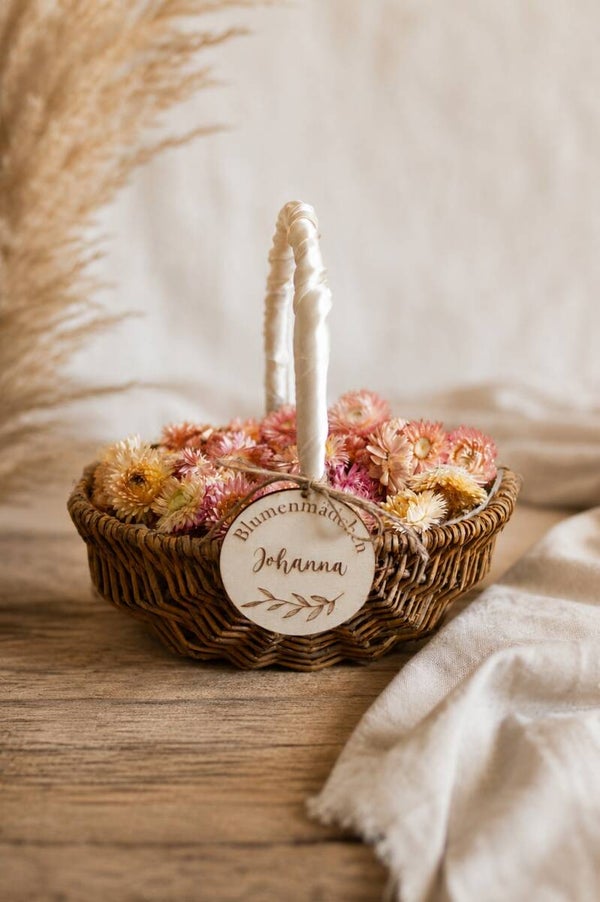 Anhänger "Blumenmädchen" für Blumenkorb