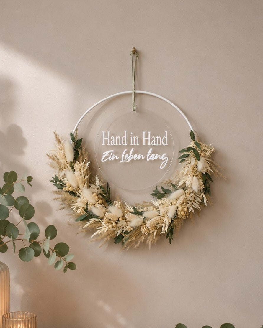 Trockenblumenkranz "Wedding"