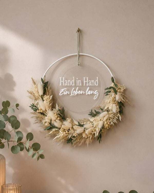 Trockenblumenkranz "Wedding"