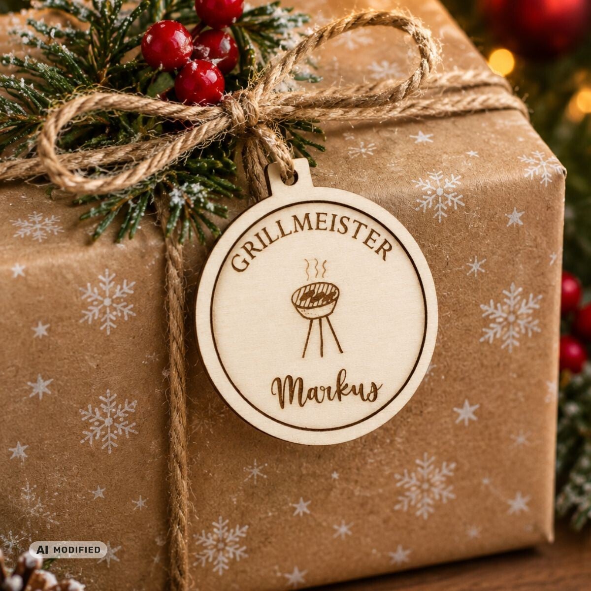 Weihnachtsbaumkugel "Grillmeister"