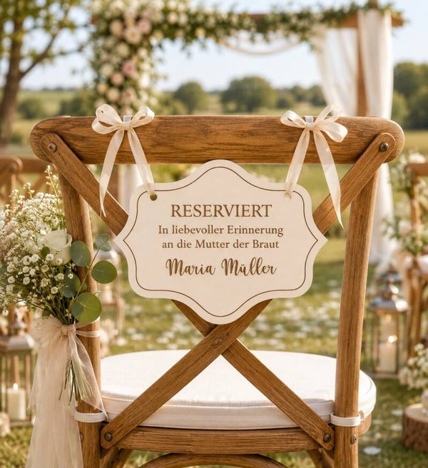 Erinnerungsschild Hochzeit