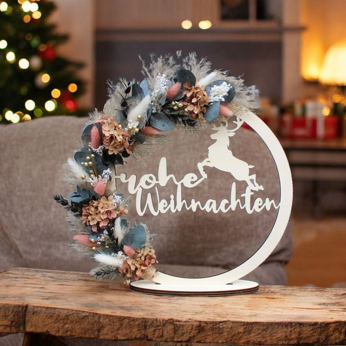Weihnachtskranz aus Holz