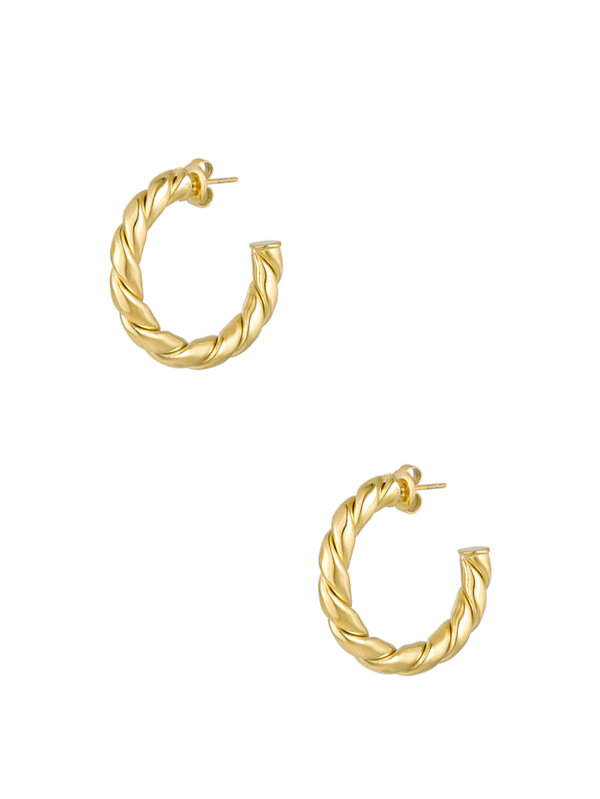 OORBELLEN GEDRAAID - GOUD