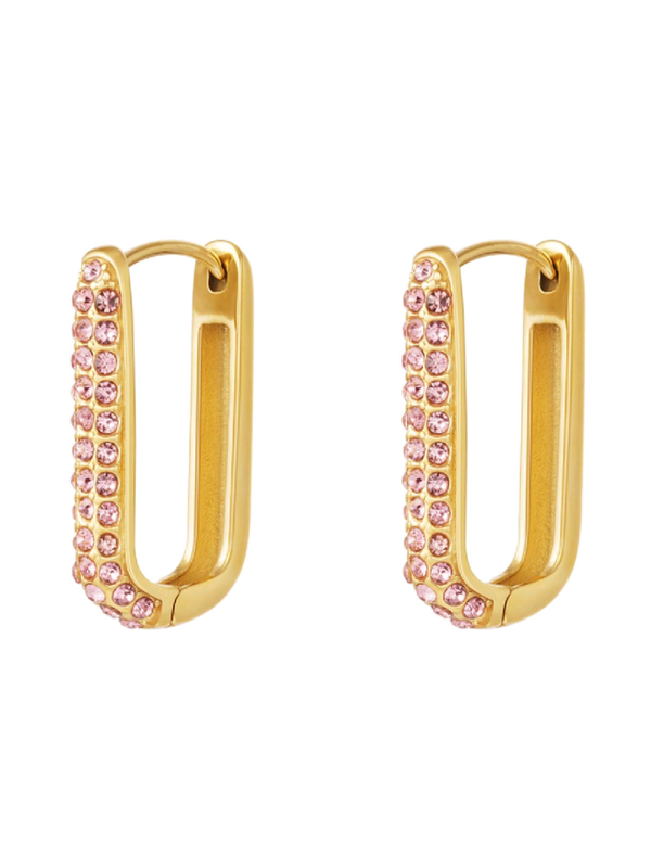 OORBELLEN SHIMMER SPARK - ROSÉ