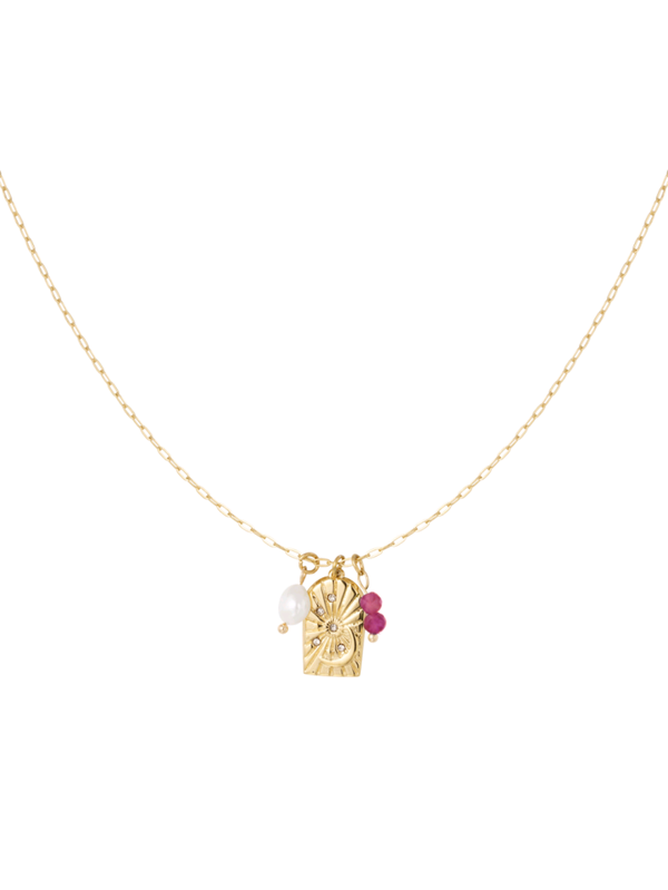KETTING BEDELPARTY - GOUD/ROZE