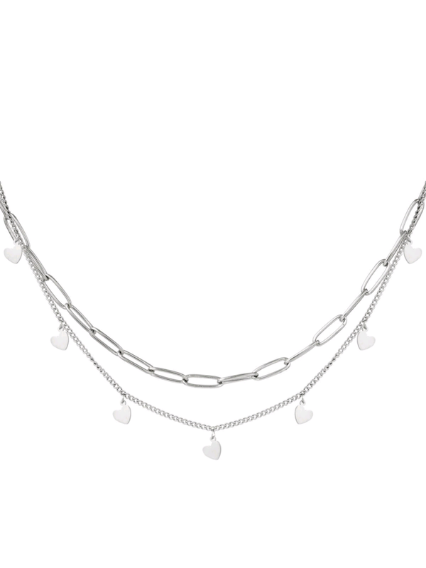 KETTING CHAIN MY HEART - ZILVER