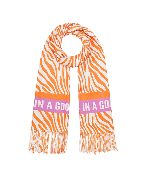 SJAAL GOOD MOOD - ORANJE/ROZE