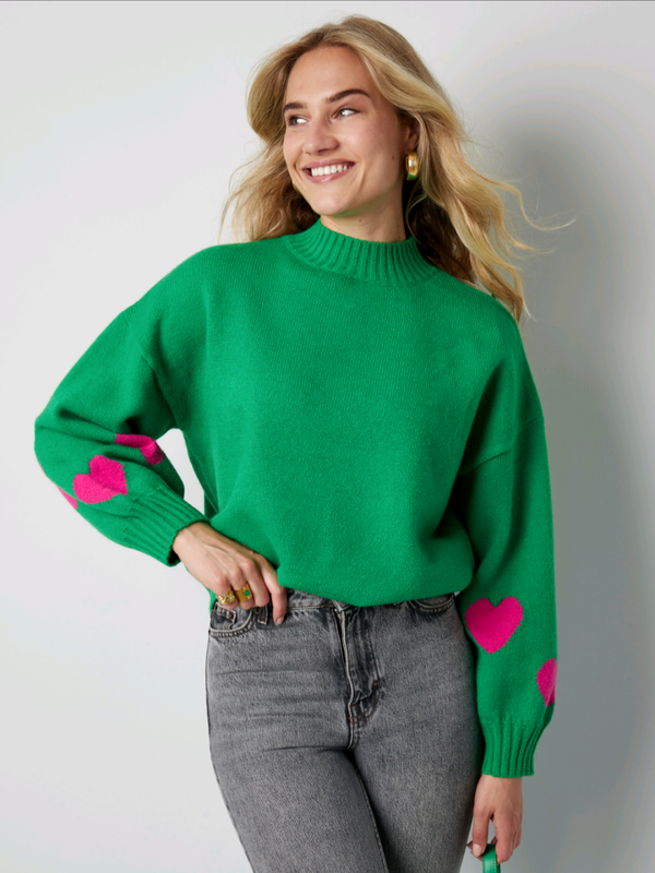TRUI COMFORT HEART - GROEN/ROZE