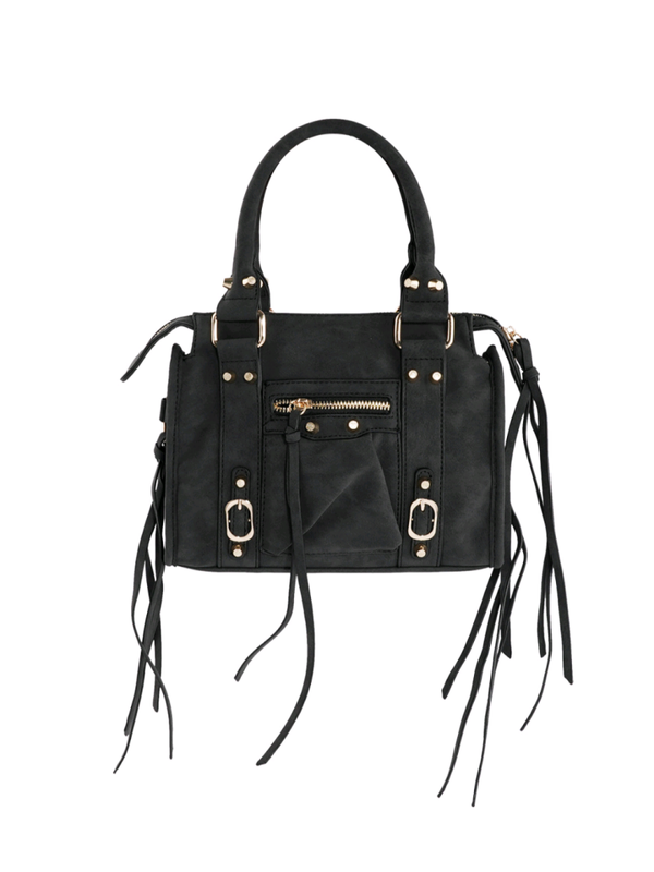 TAS FRINGE ACCENT - ZWART