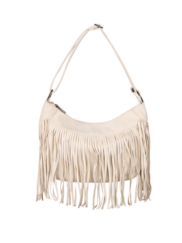 RETRO FRINGE TAS - BEIGE