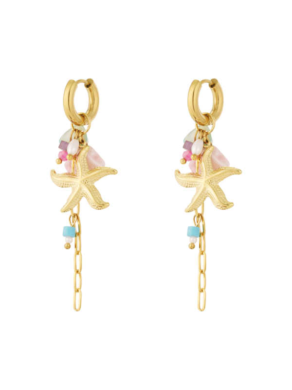 OORBELLEN SEA LIFE - GOUD