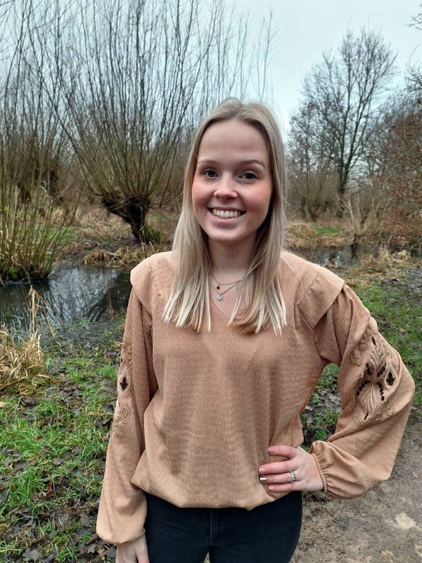 BLOUSE WESTERN - ZAND