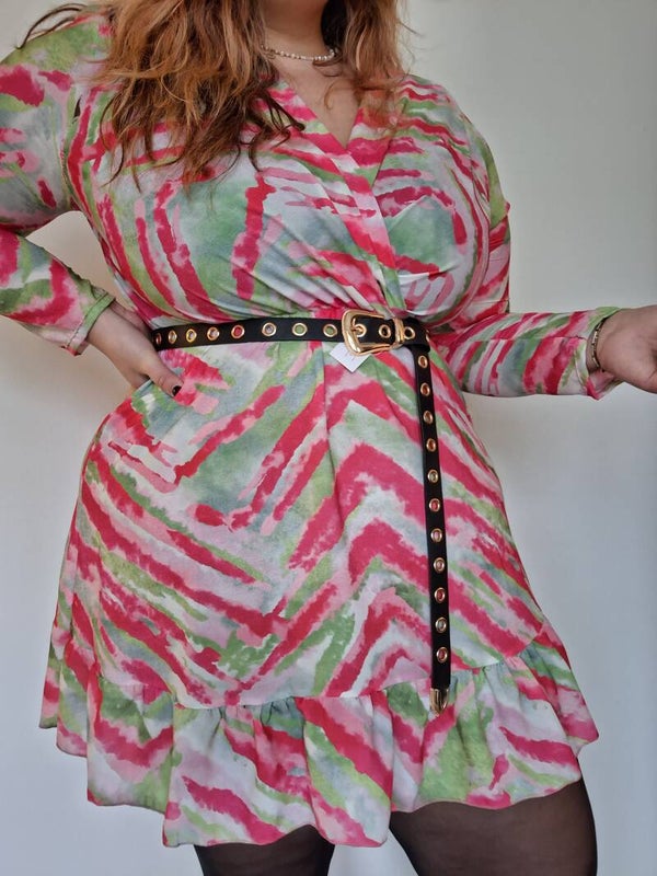 JURKJE MINDY - ROZE/GROEN