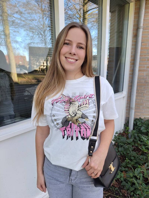 T-SHIRT FREE SPIRIT - WIT