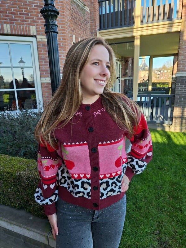 CARDIGAN CHERRY - BORDEAUX ROOD