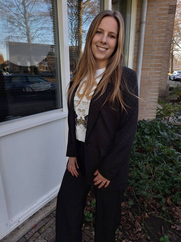 PAK MET STRASS - ZWART