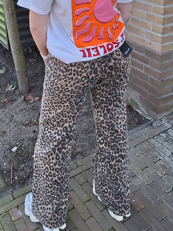 WIDE LEG JEANS - PANTERPRINT