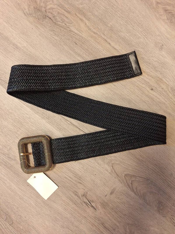 STRETCH RIEM - ZWART 100 cm