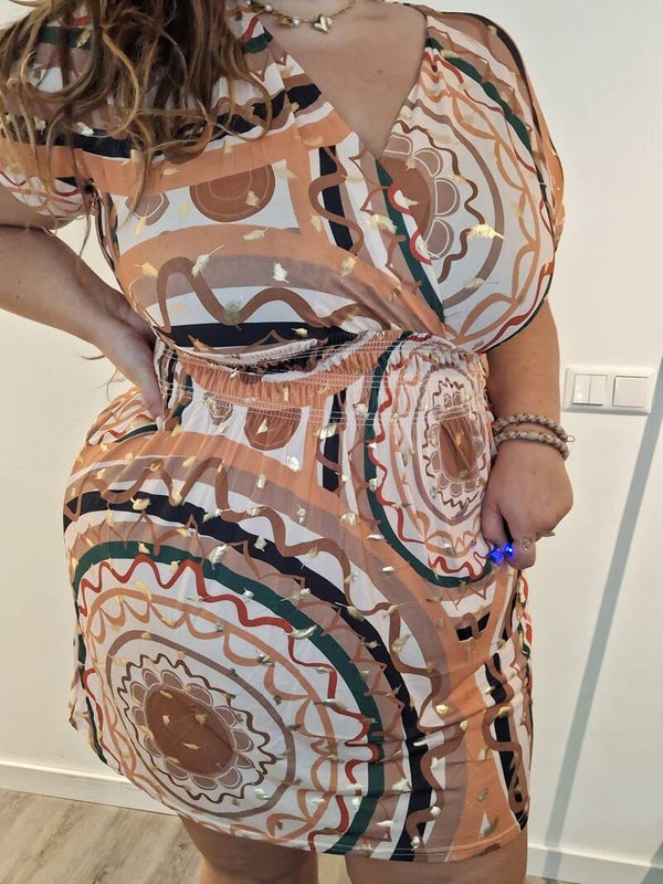 MAGIC DRESS RETRO - CAMEL