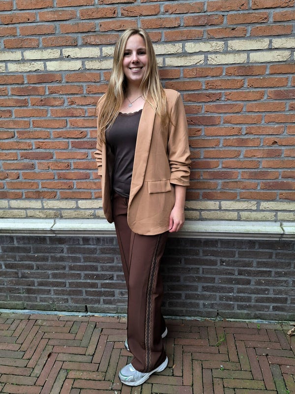 JOGGER MET BIES - BRUIN