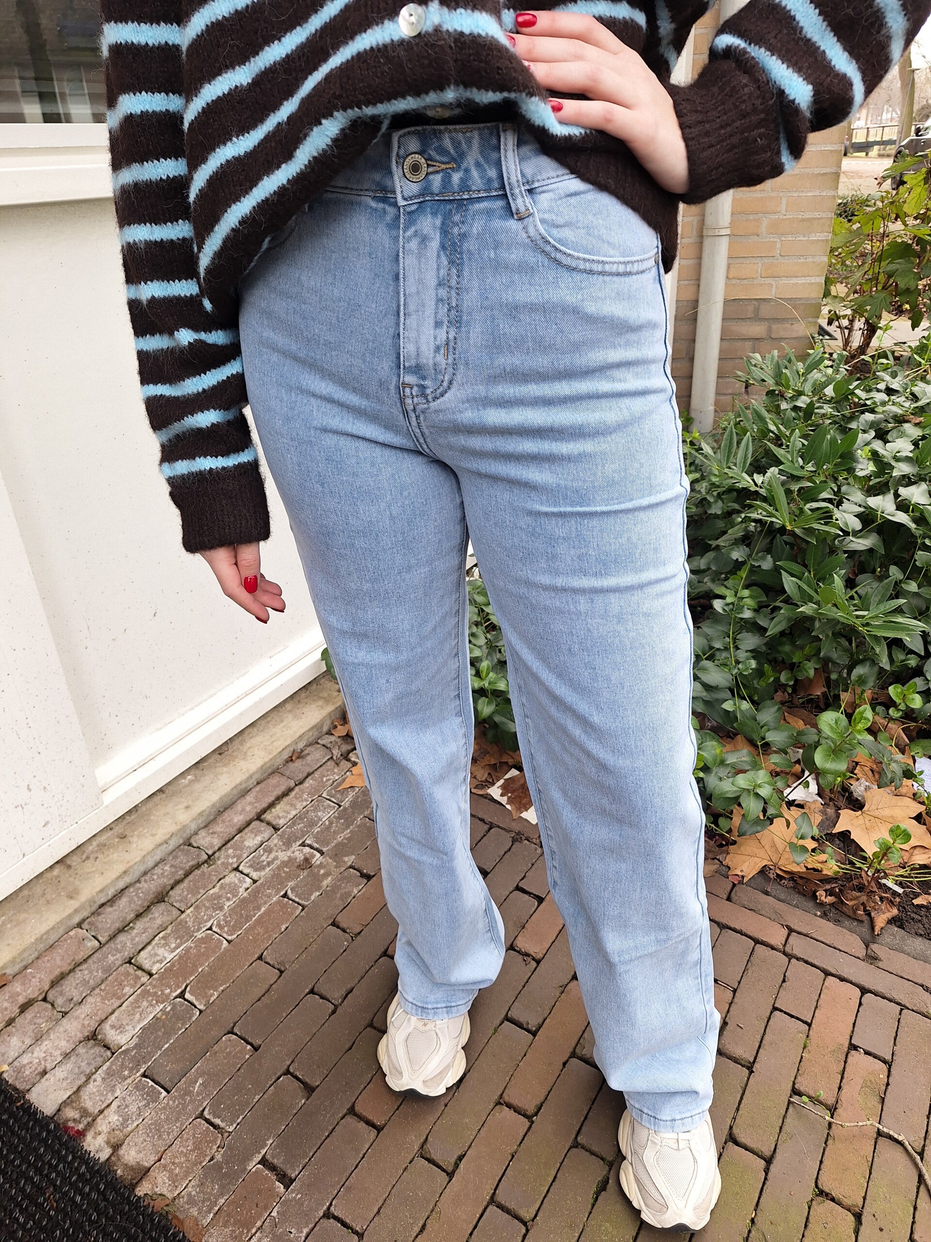 REDIAL STRAIGHT LEG JEANS - LICHTBLAUW