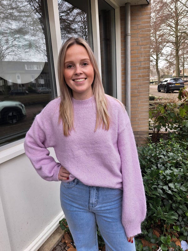 AZZURRO KNITTED SWEATER - LILA