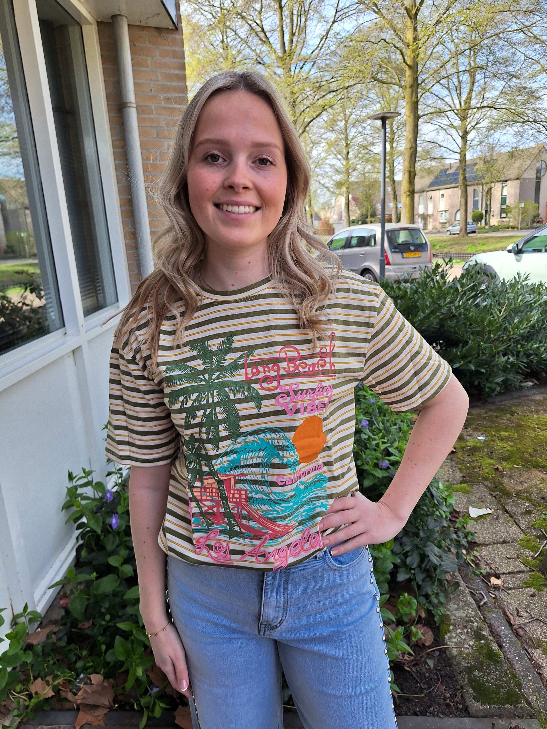 T-SHIRT LONG BEACH - BEIGE/KHAKI