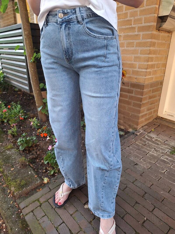 REDIAL BARREL JEANS - BLAUW