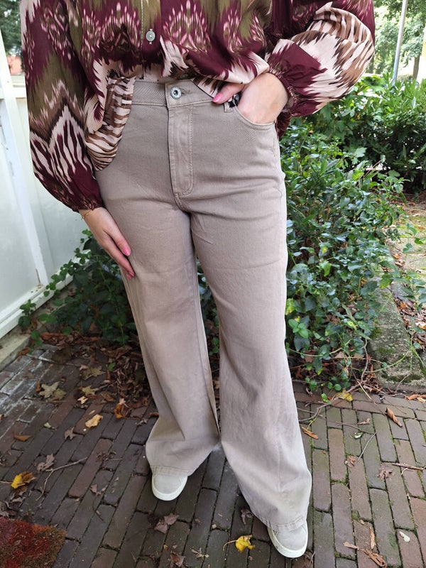 GEMMA RICCERI WIDE LEG - BEIGE
