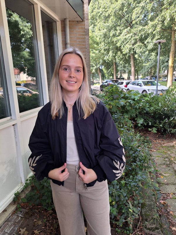 BOMBERJACK MET BORDUURSELS - NAVY