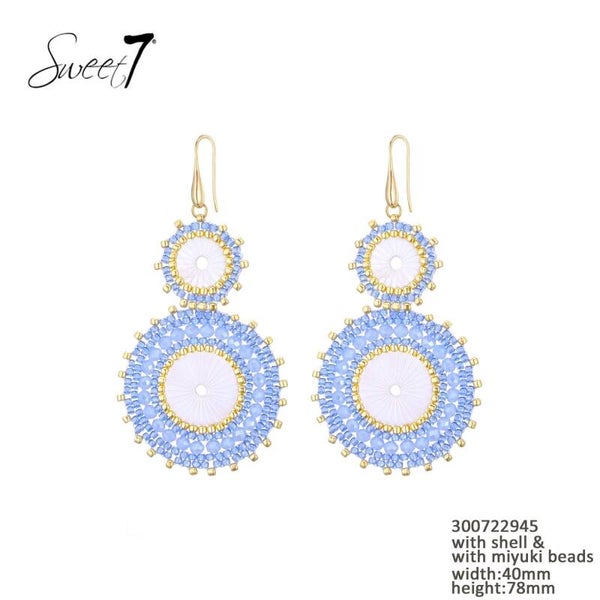 OORBELLEN  300722925 - GOUD/BLAUW