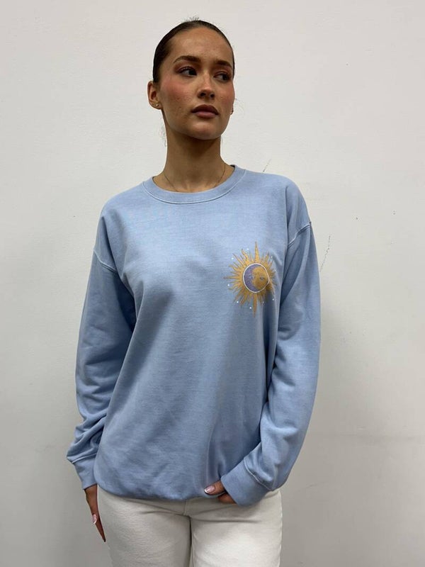 SWEATER VINTAGE - BLAUW