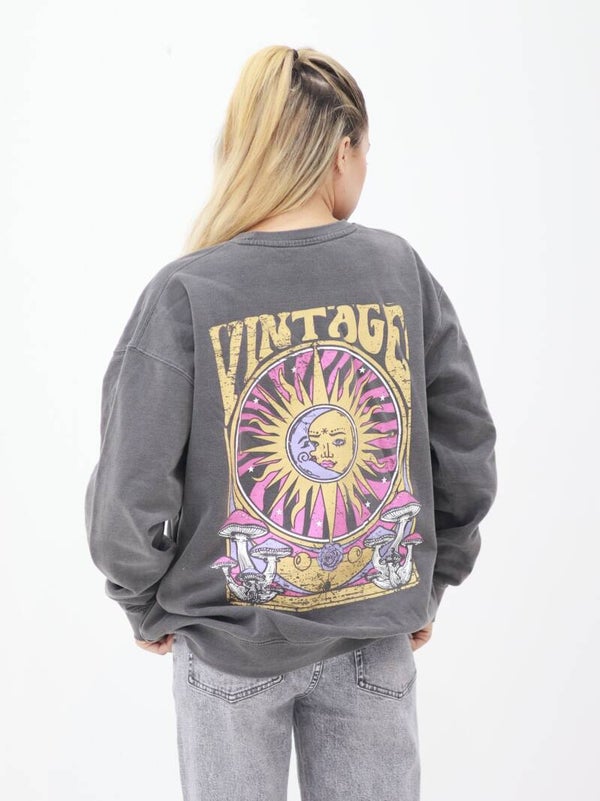 SWEATER VINTAGE - GRIJS