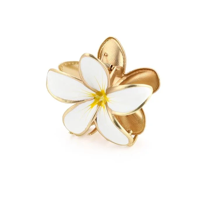 HAARKLEM METAAL BLOEM GROOT - WIT