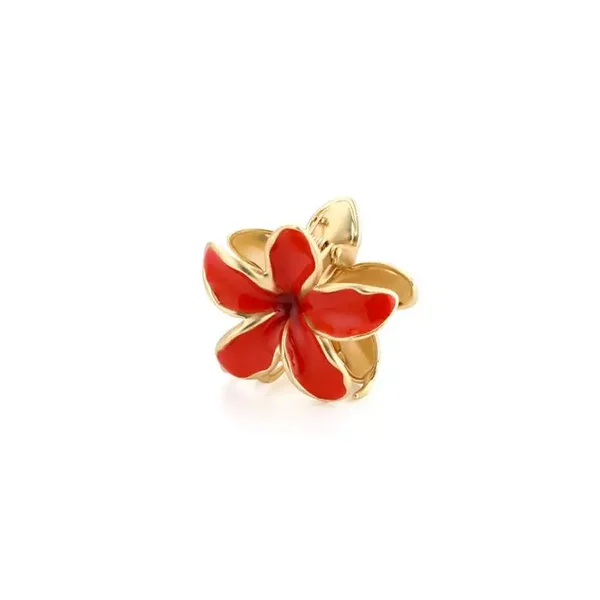 HAARKLEM METAAL BLOEM KLEIN - ROOD