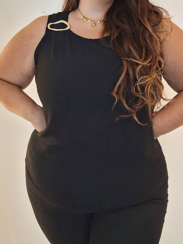 TOP ROSA - ZWART