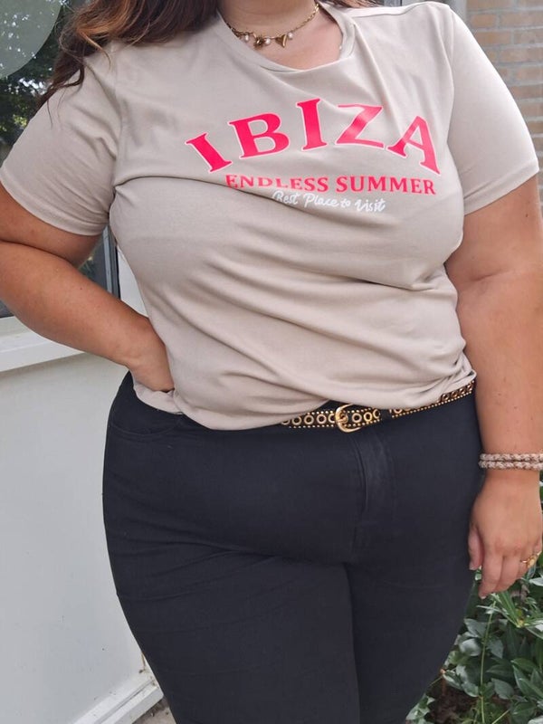 T-SHIRT IBIZA - TAUPE