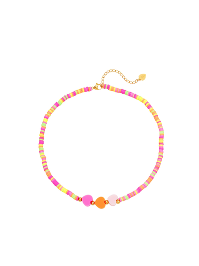 KETTING KLEURRIJKE HARTJES
