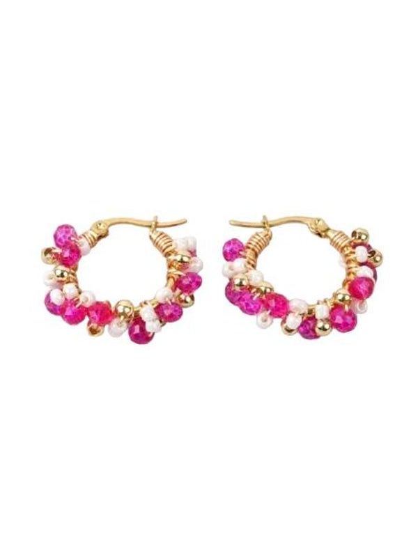 OORBELLEN SUMMER VIBES - ROZE