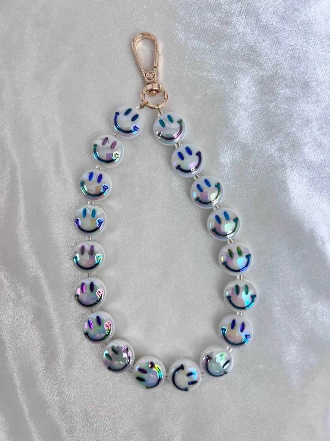 TELEFOONKOORD SMILEY - WIT